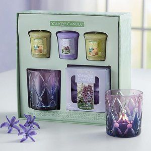 Yankee Candle Lilac Blossom + Sage & Citrus Votive & Tea Light Candles Gift Set